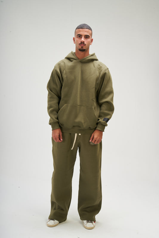 Light Olive Basic Hoodie