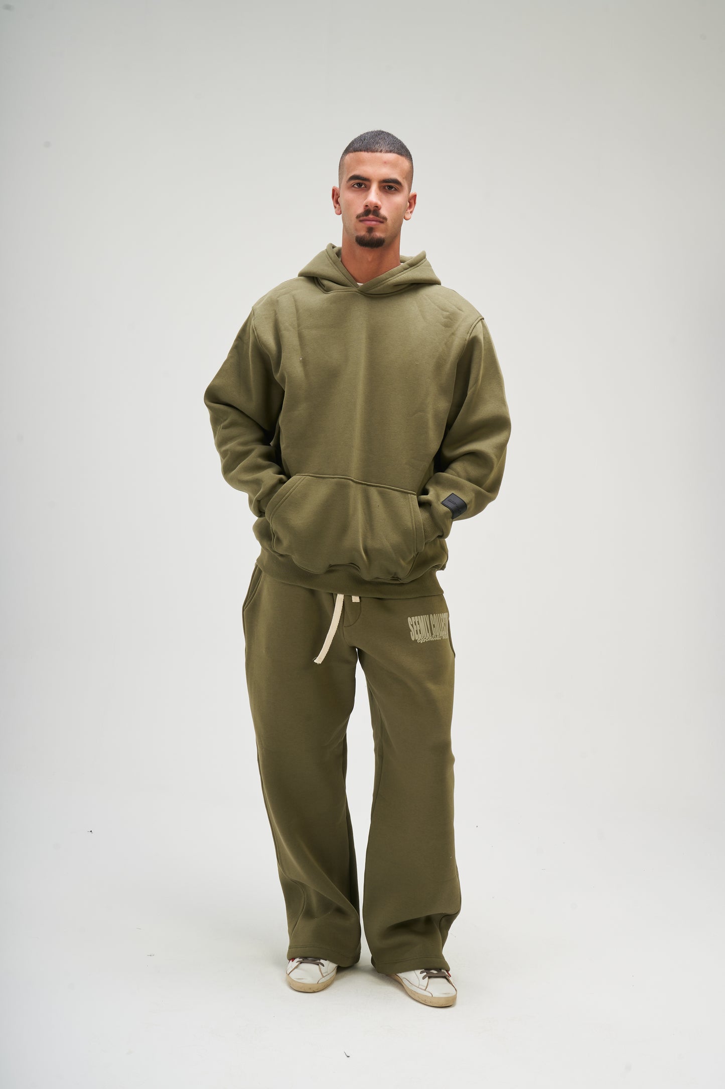 Light Olive Basic Hoodie