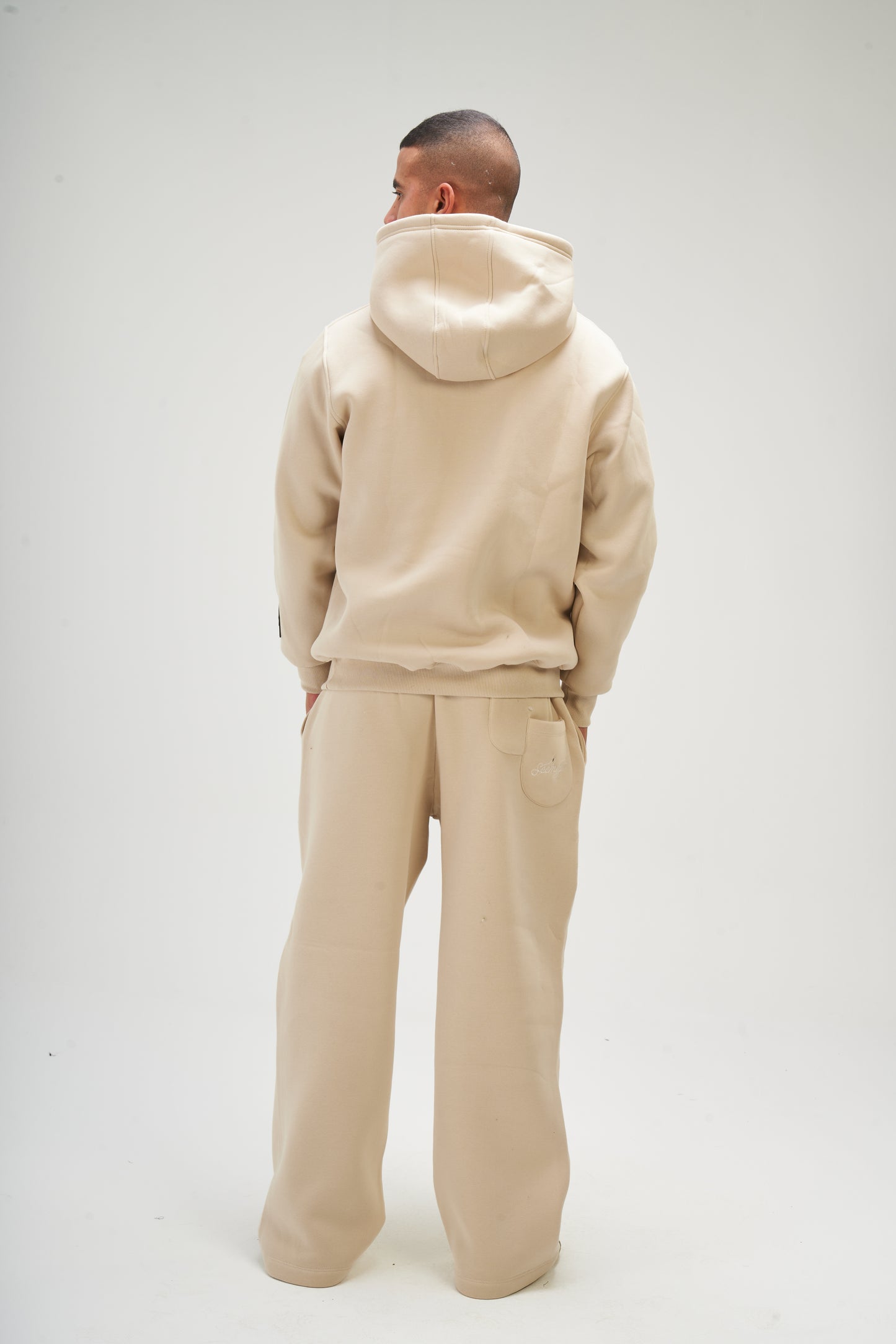 Beige Basic Hoodie