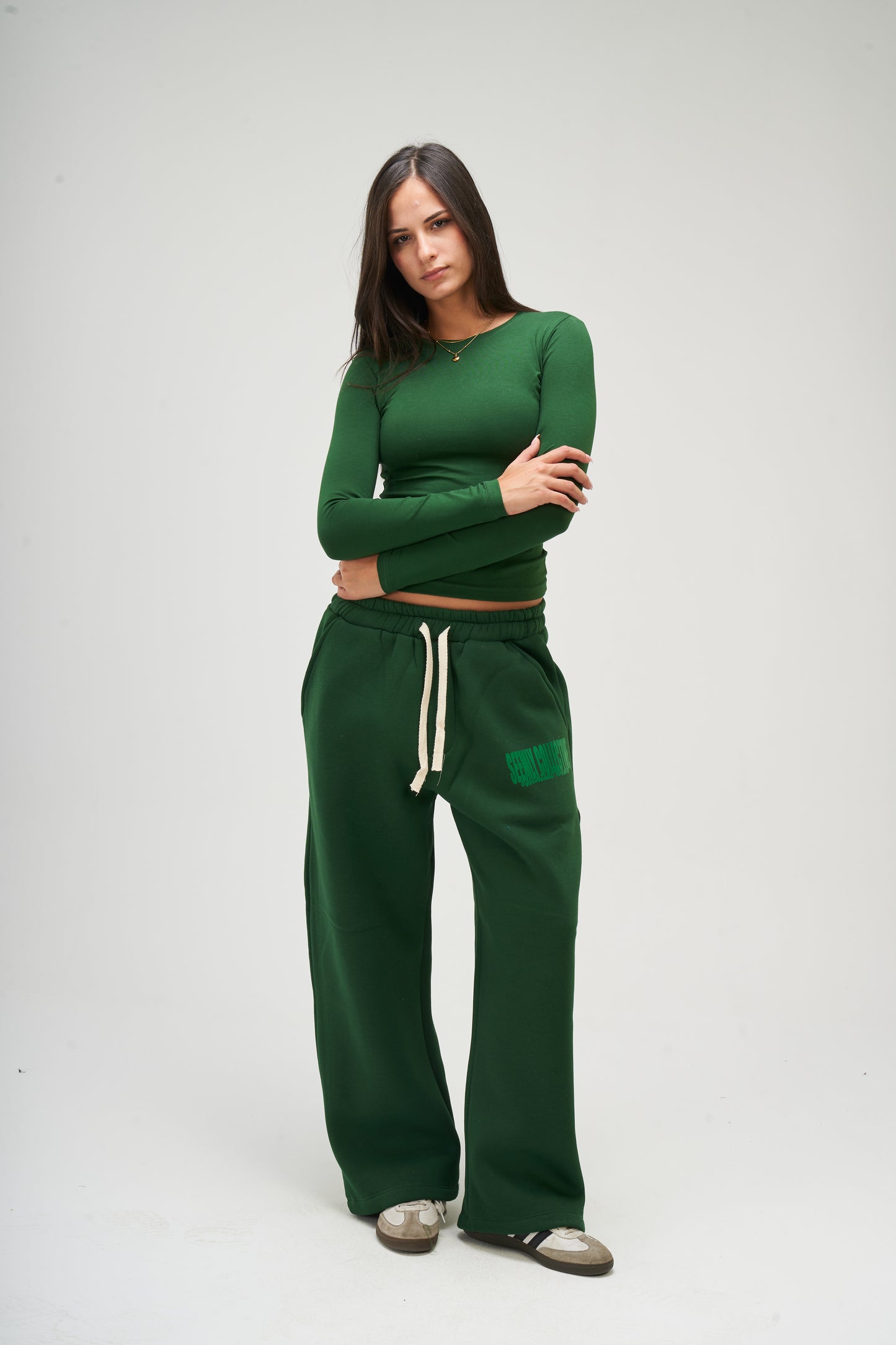 Winter Dark Green Sweatpants