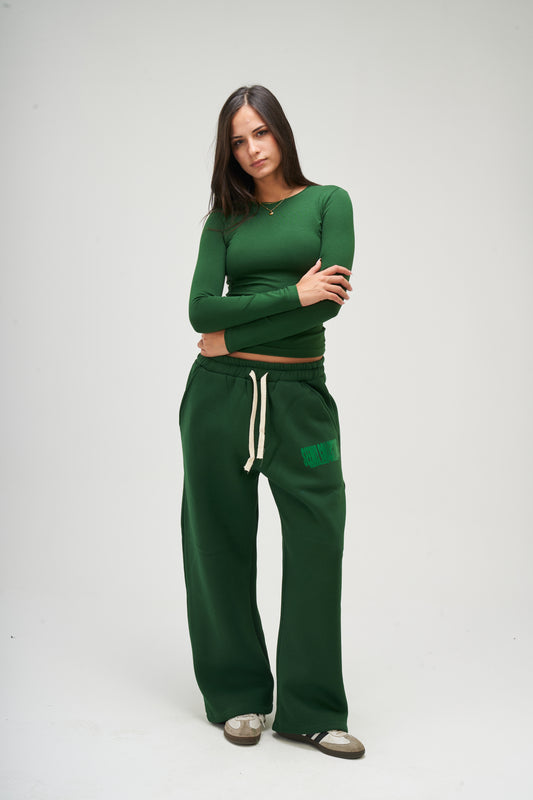 Winter Dark Green Sweatpants