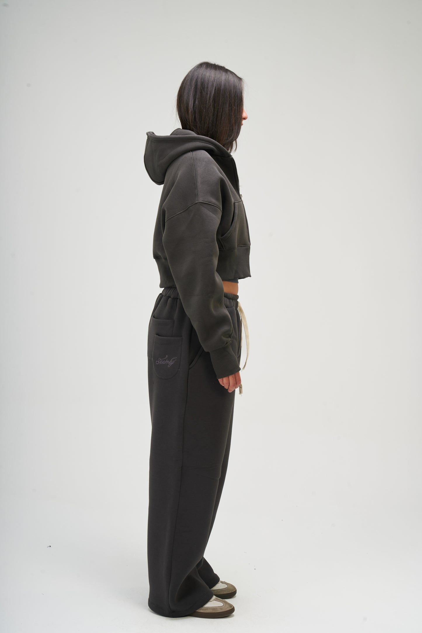 Dark Grey Baby Zip Up