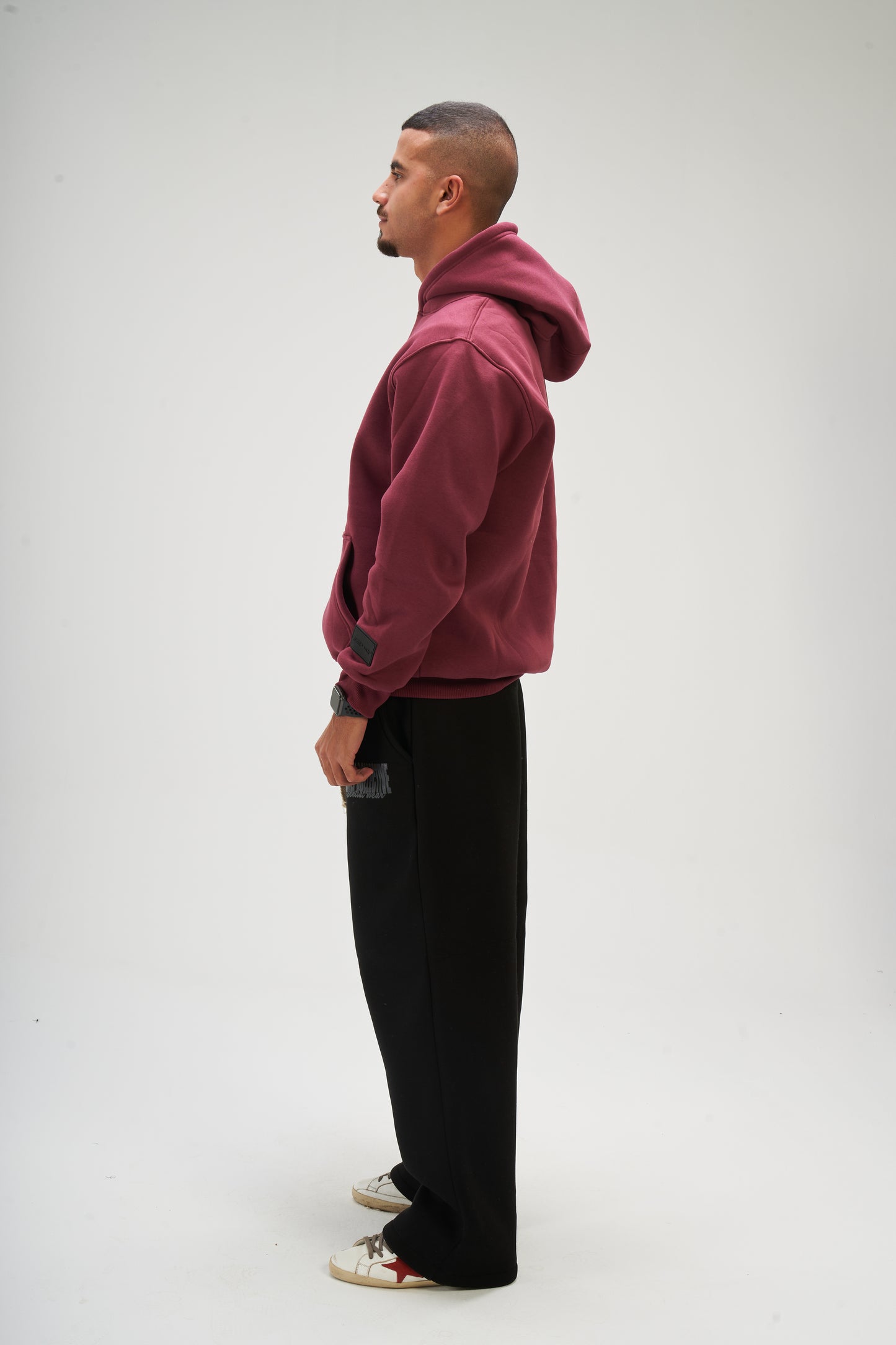 Burgundy Basic Hoodie