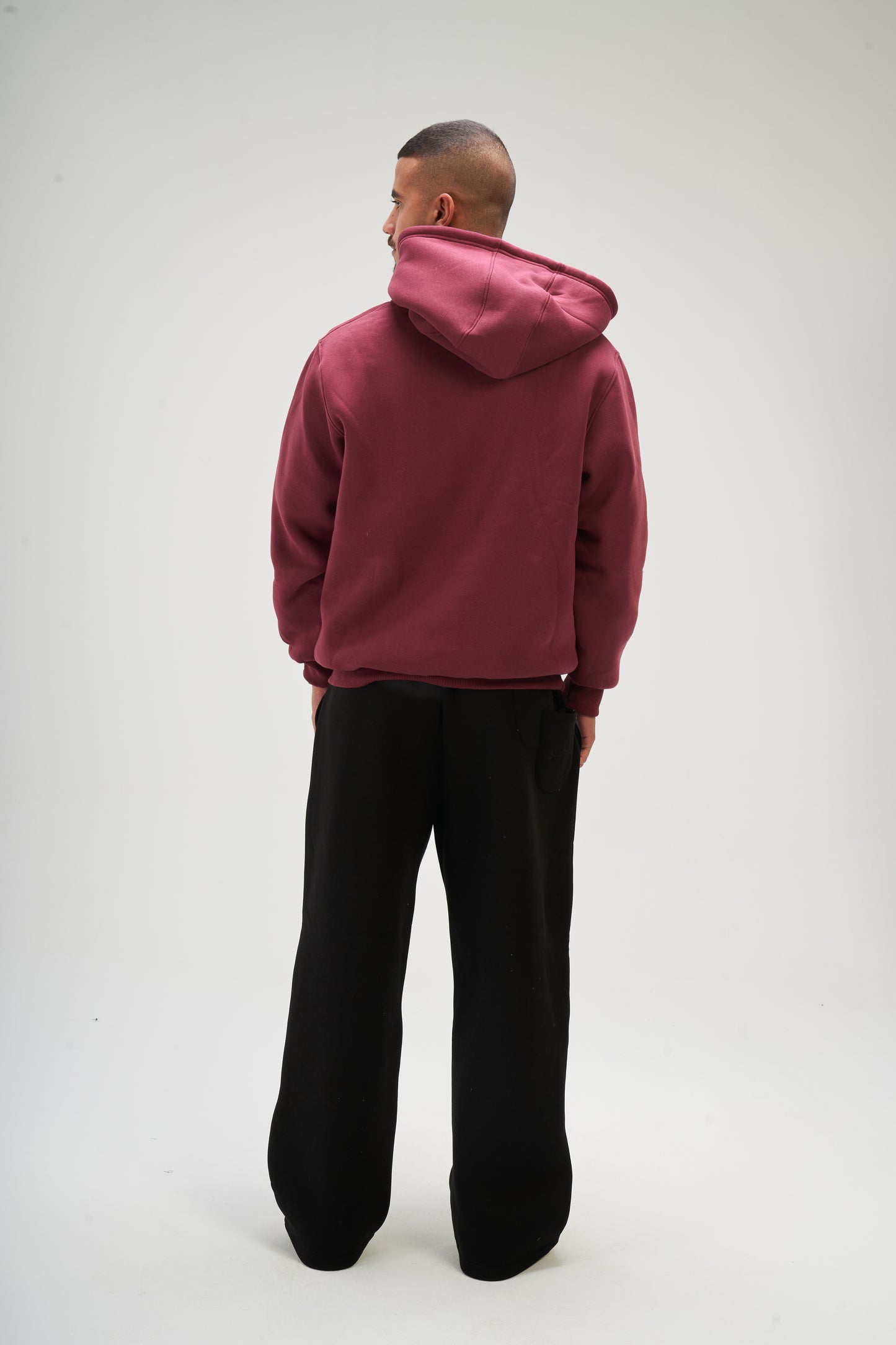 Burgundy Basic Hoodie
