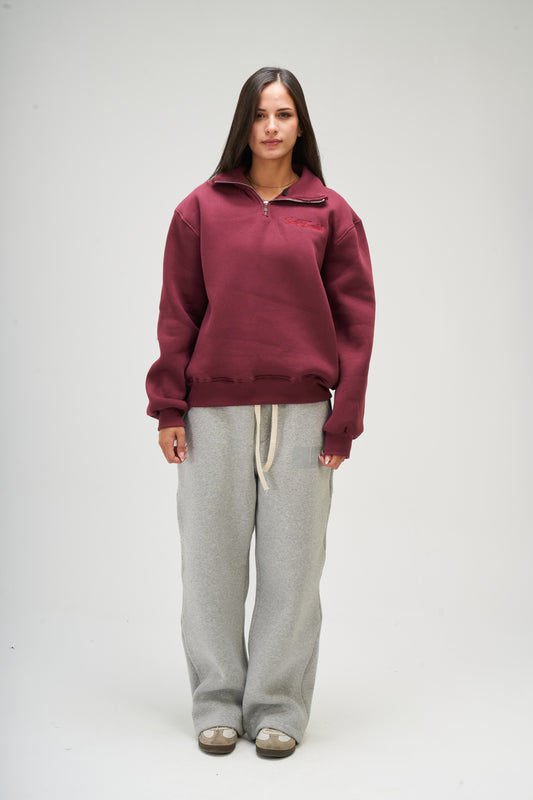 Burgundy Q-zip