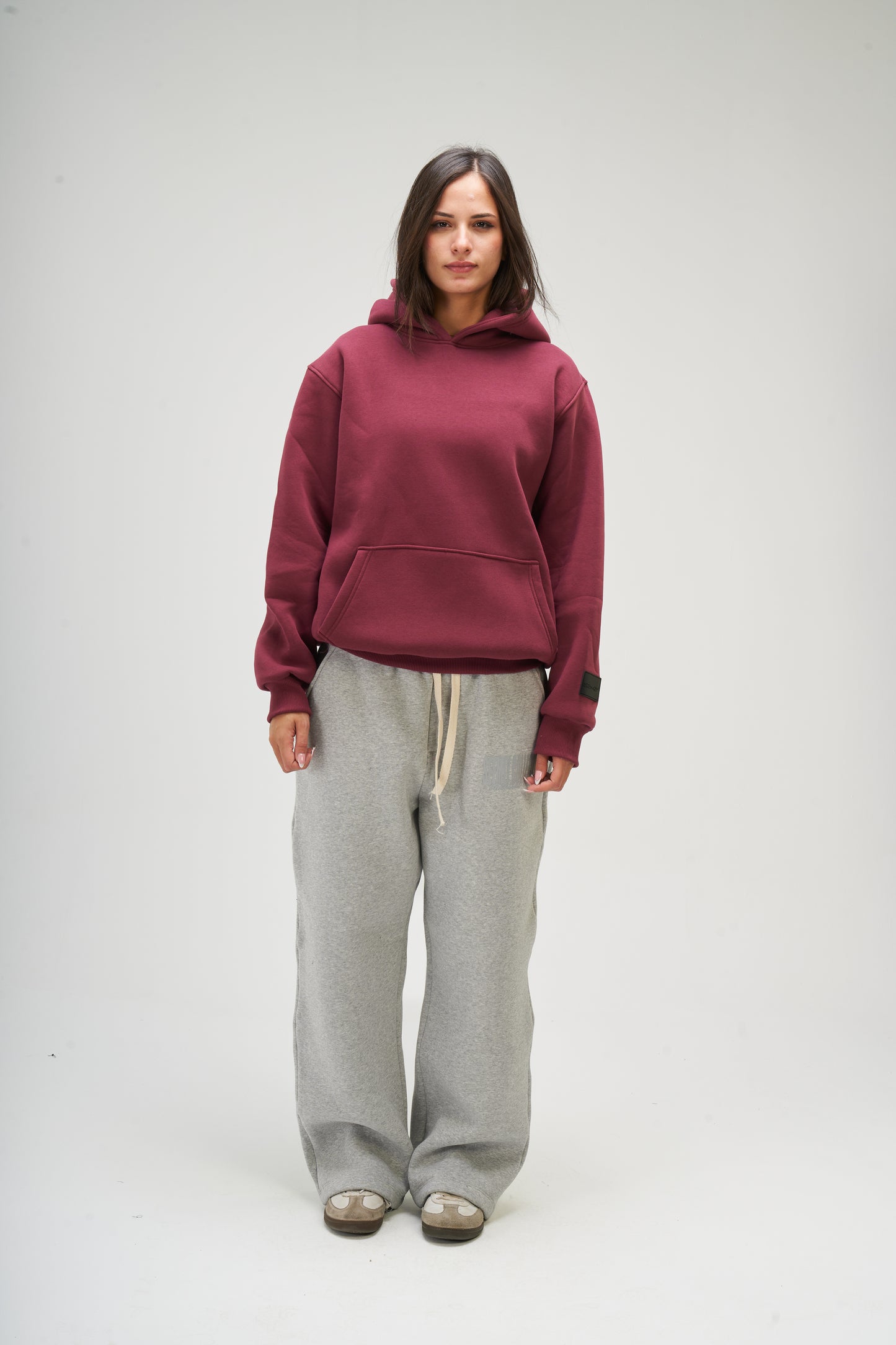 Burgundy Basic Hoodie