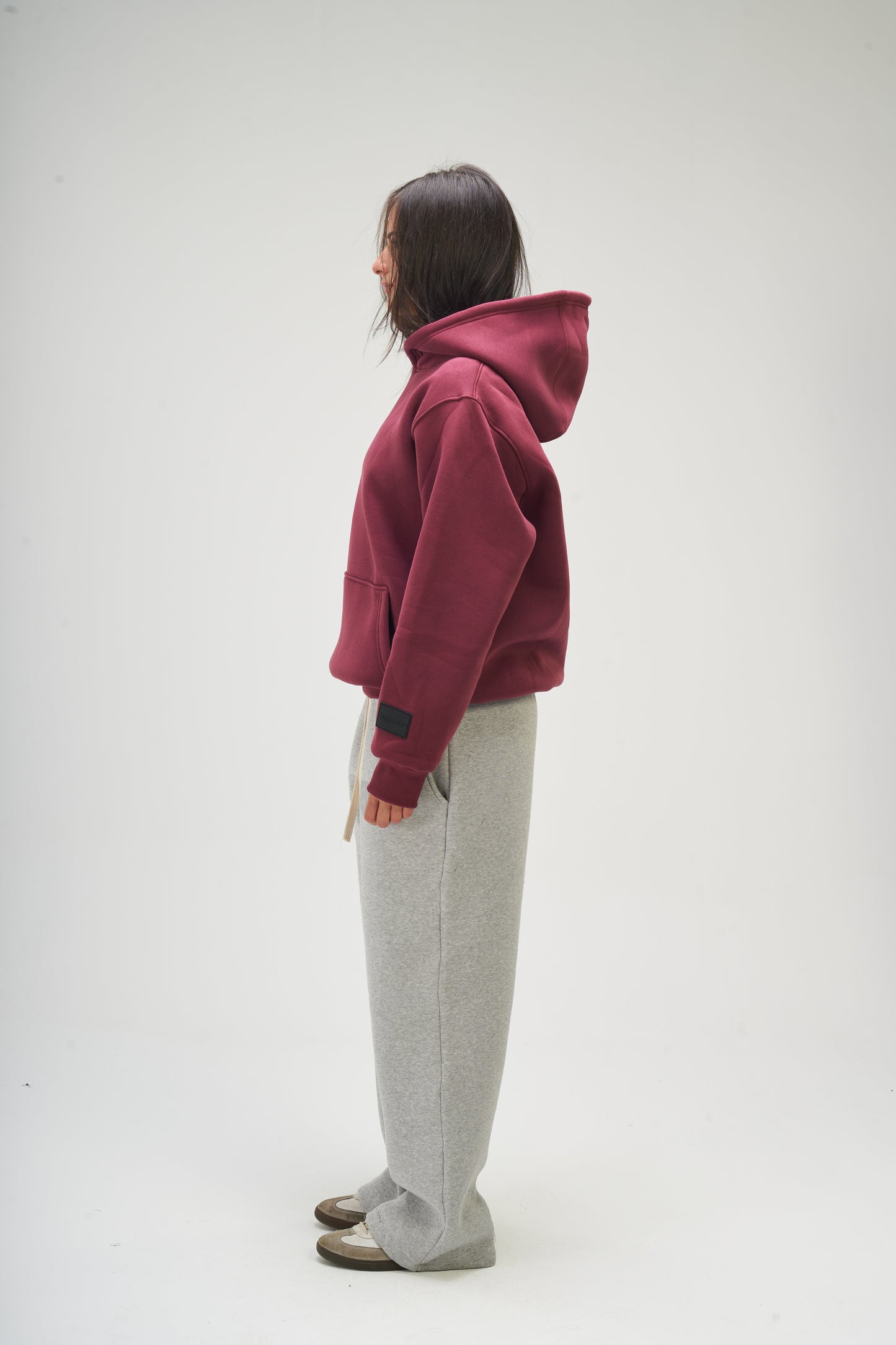Burgundy Basic Hoodie
