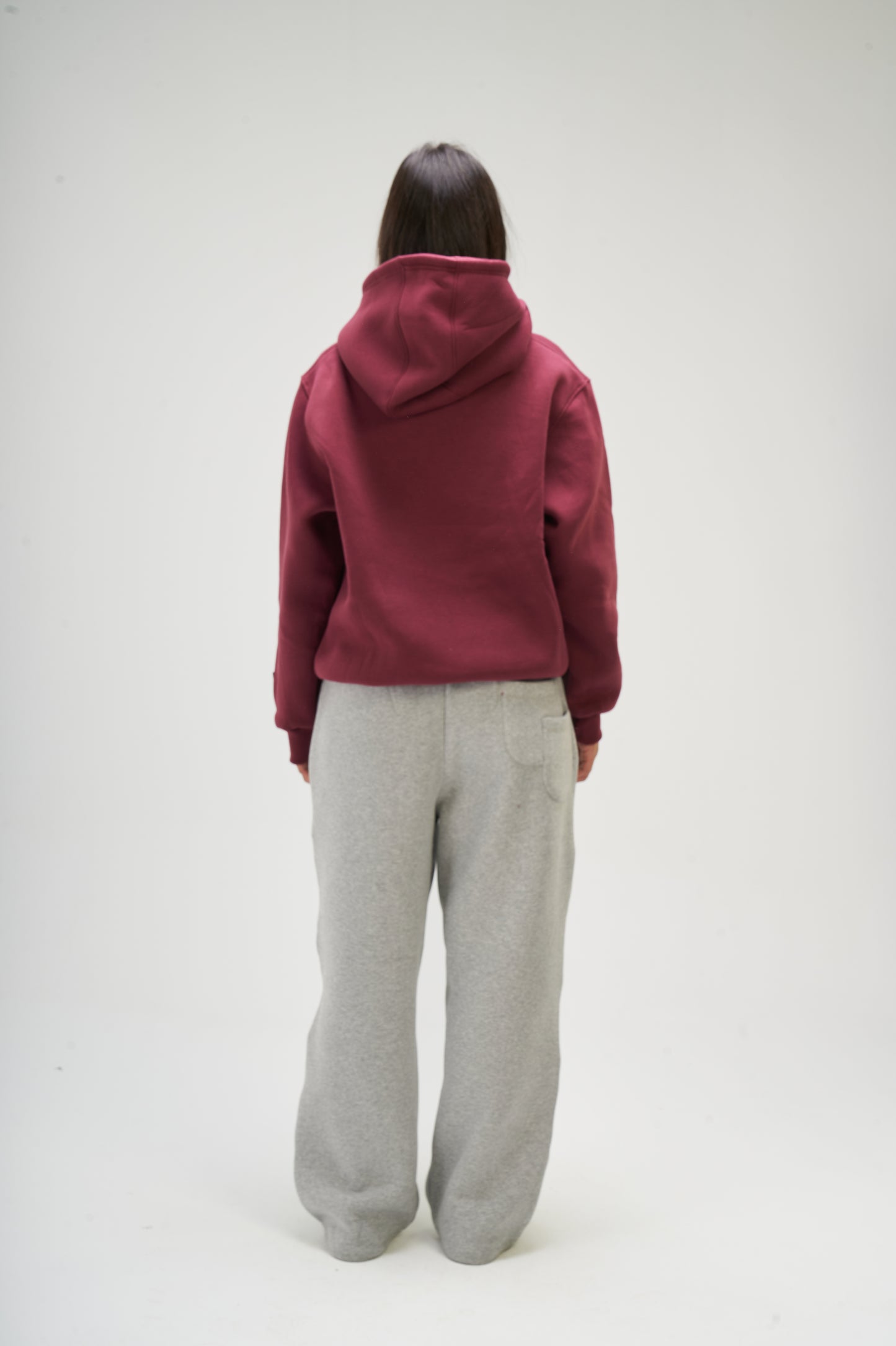 Burgundy Basic Hoodie