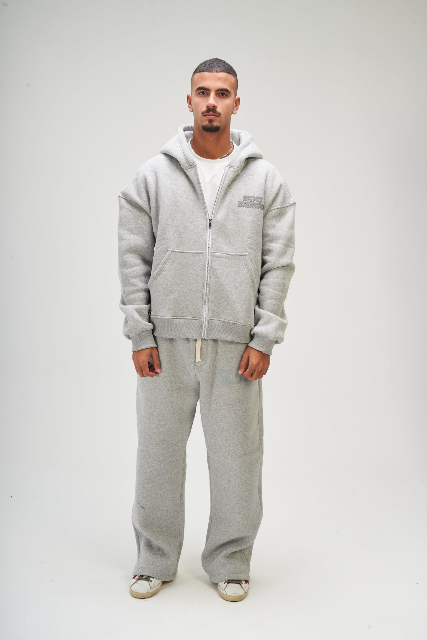 Winter Light Grey Sweatpants