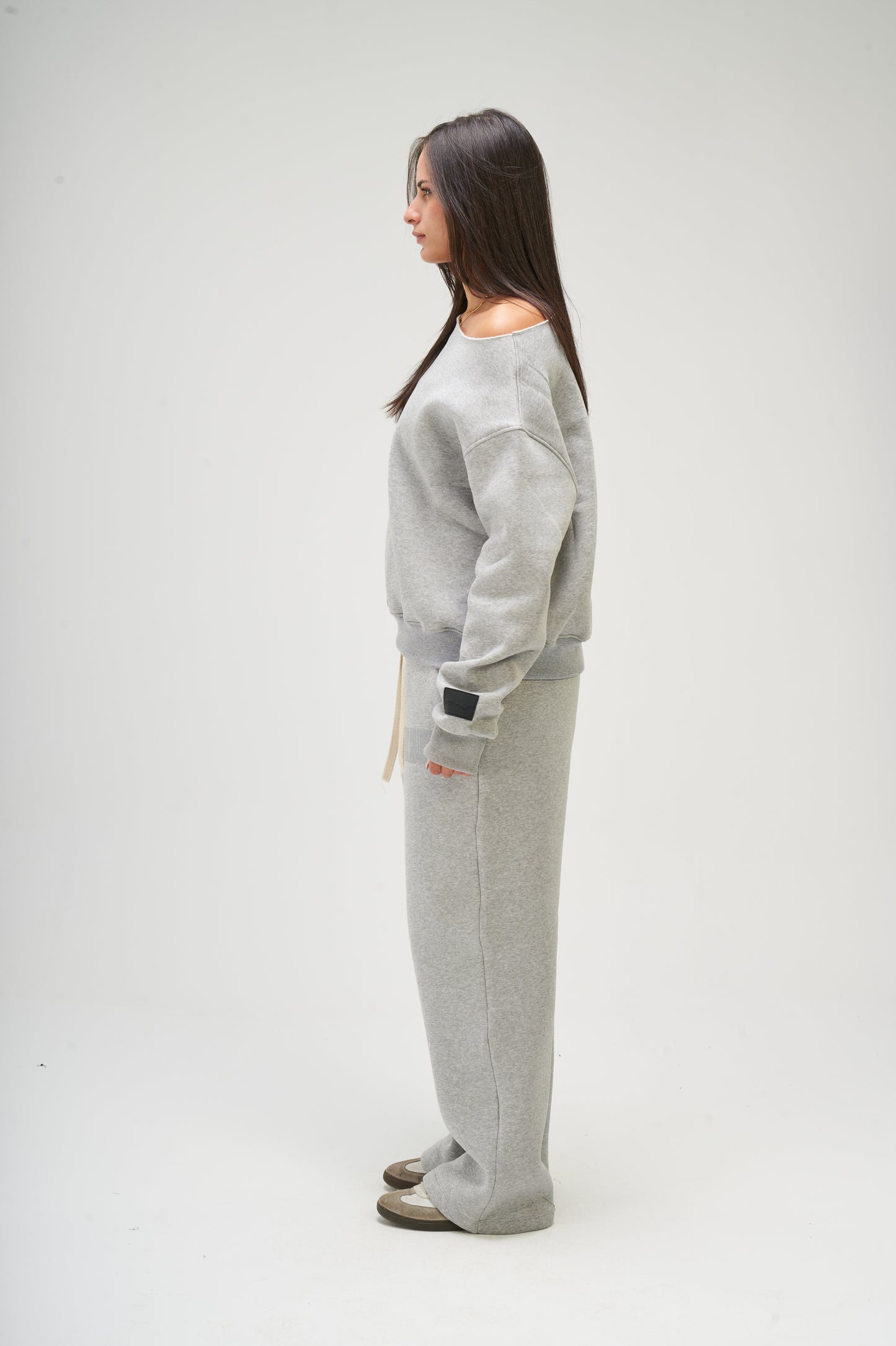 Light Grey Off Shoulder