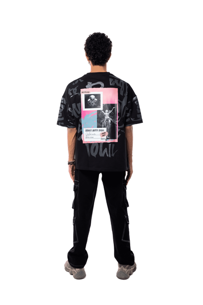 Incautious black Tee