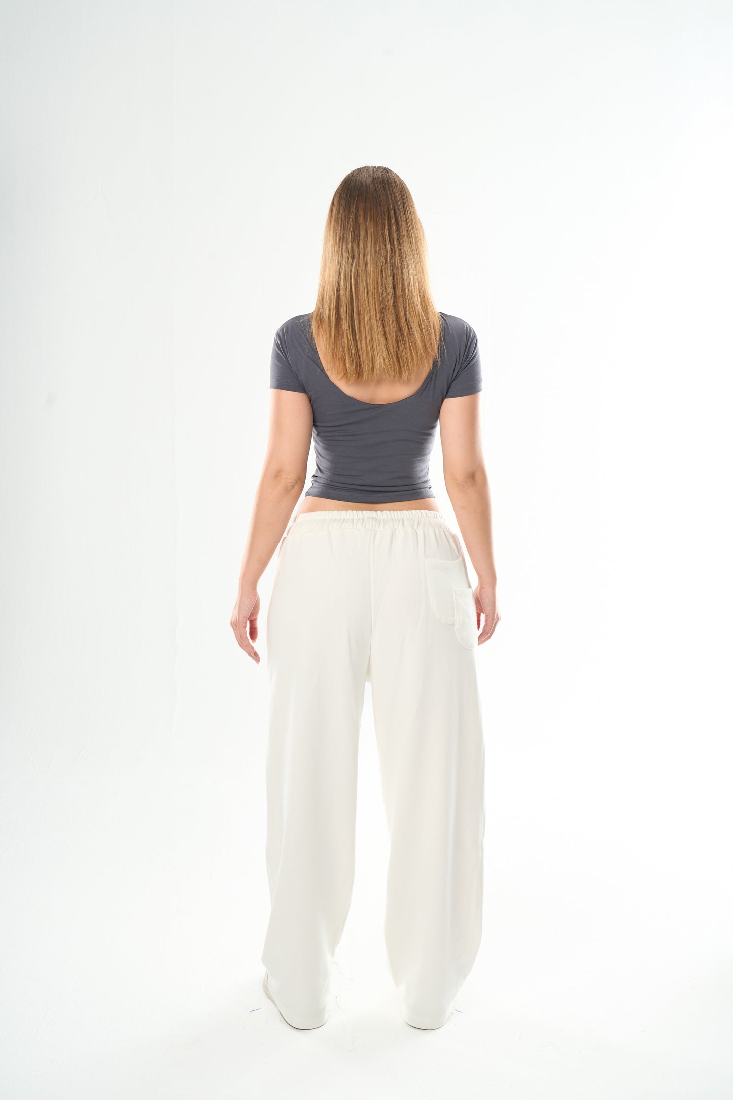 Dark Grey Backless Top