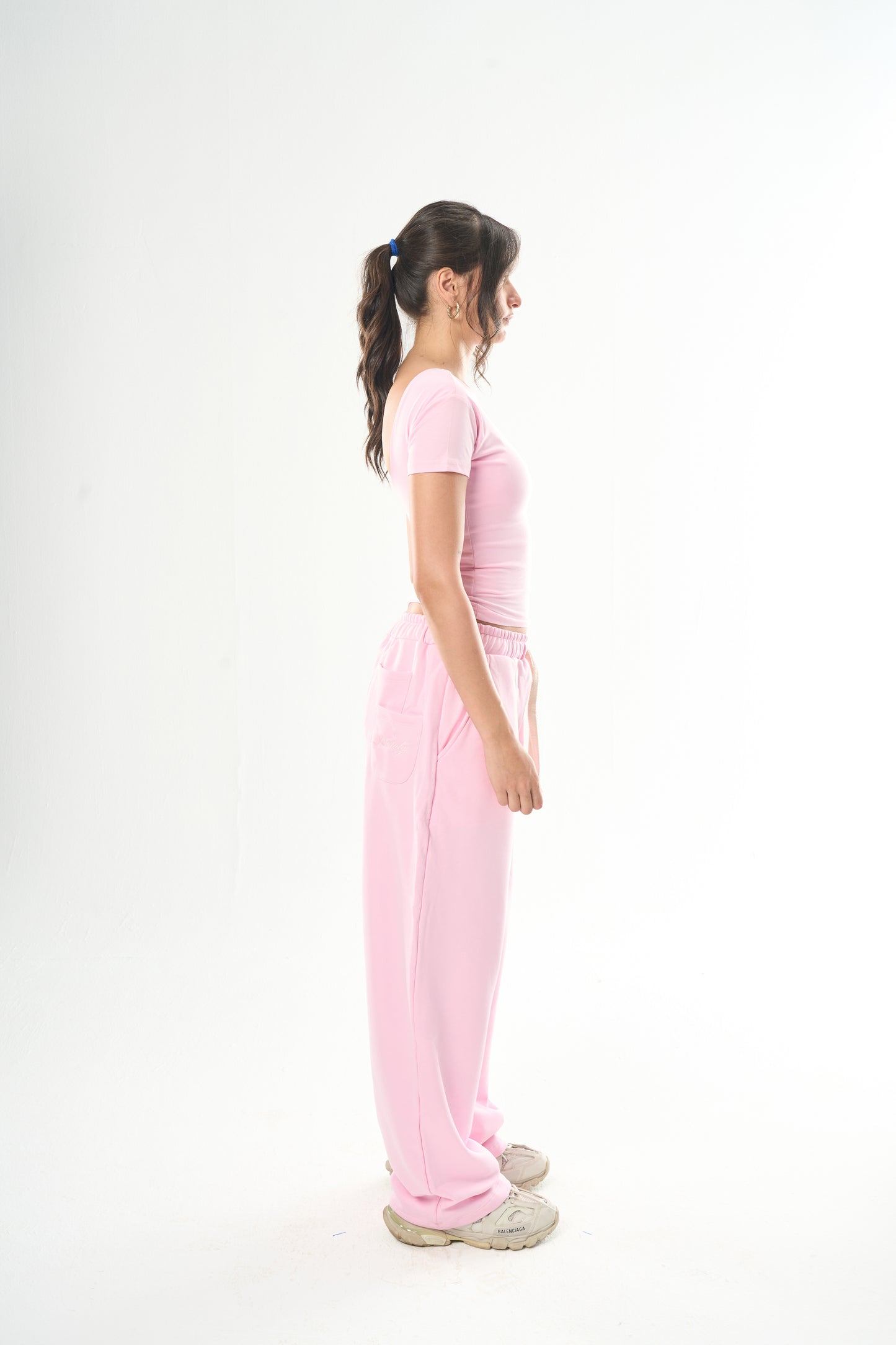 Pink Backless Top