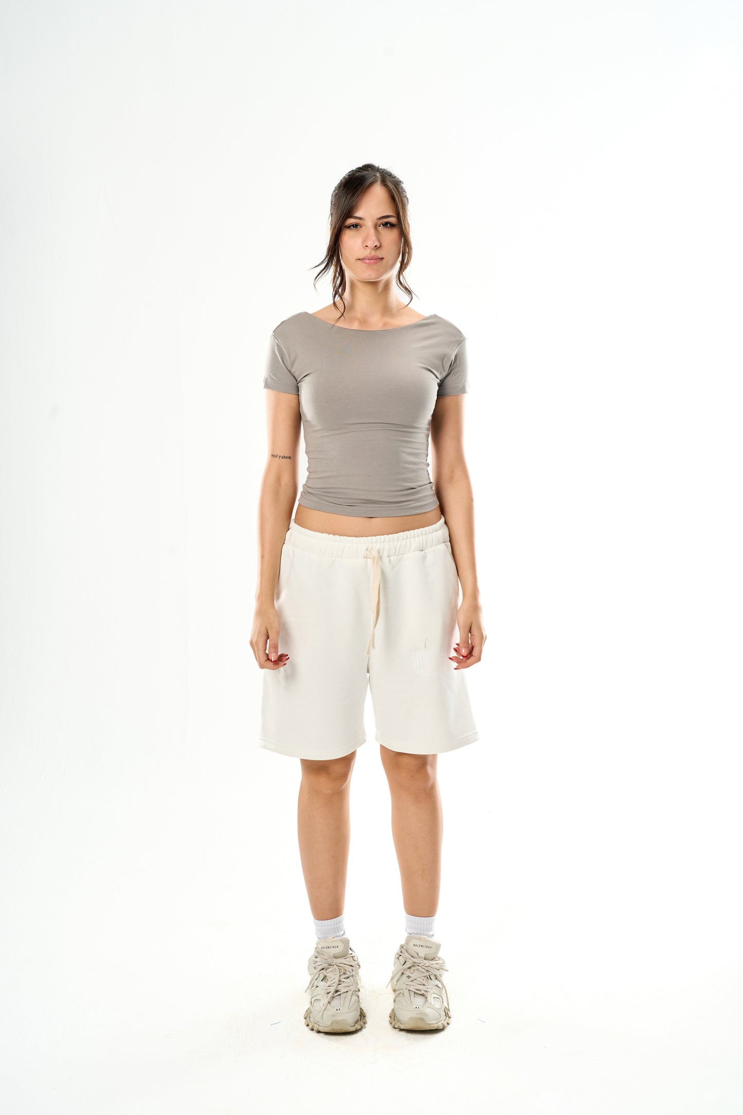 Light Grey Backless Top