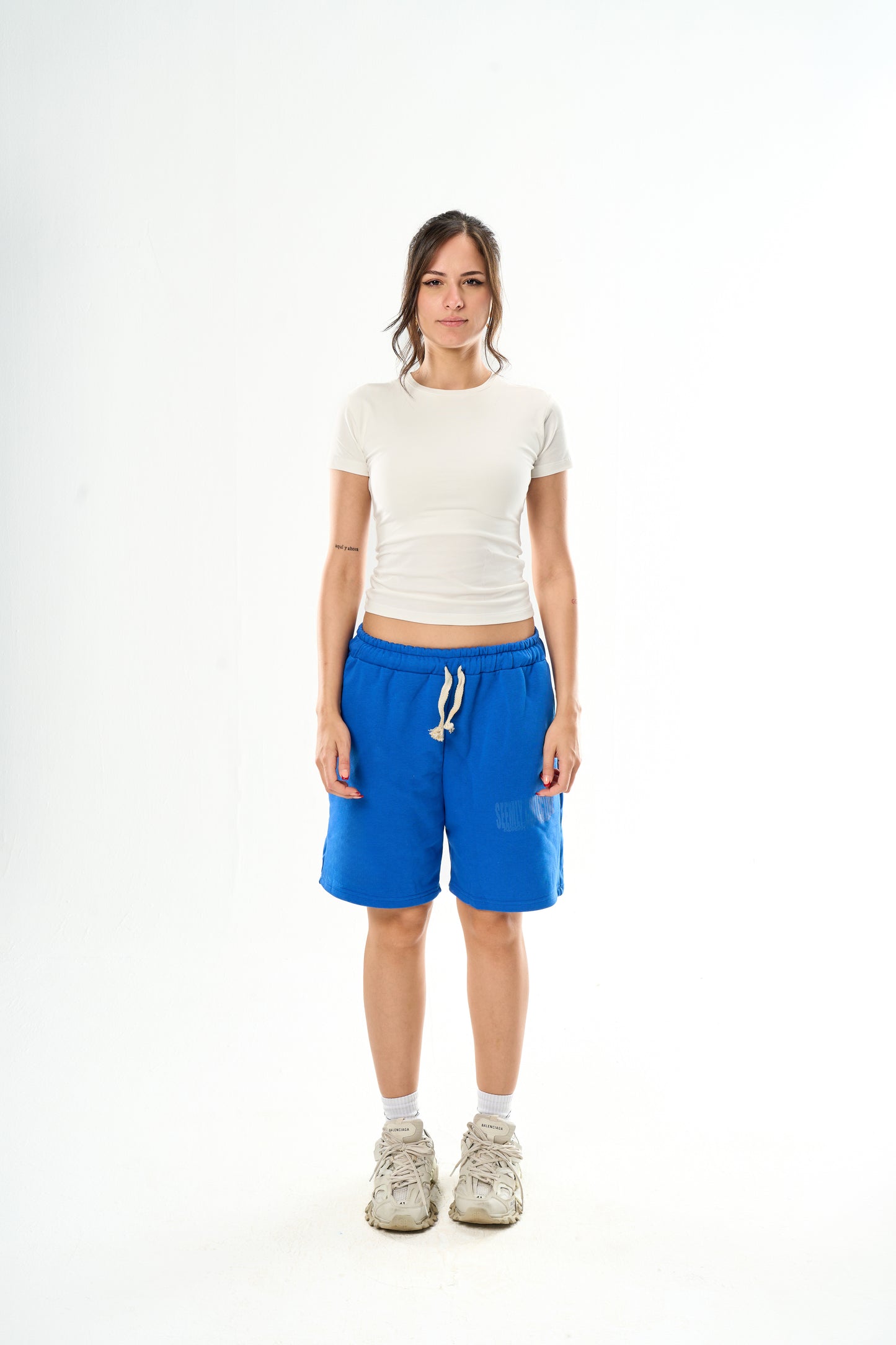 Off-White Round Neck Top