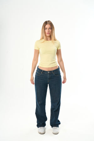 Yellow Round Neck Top
