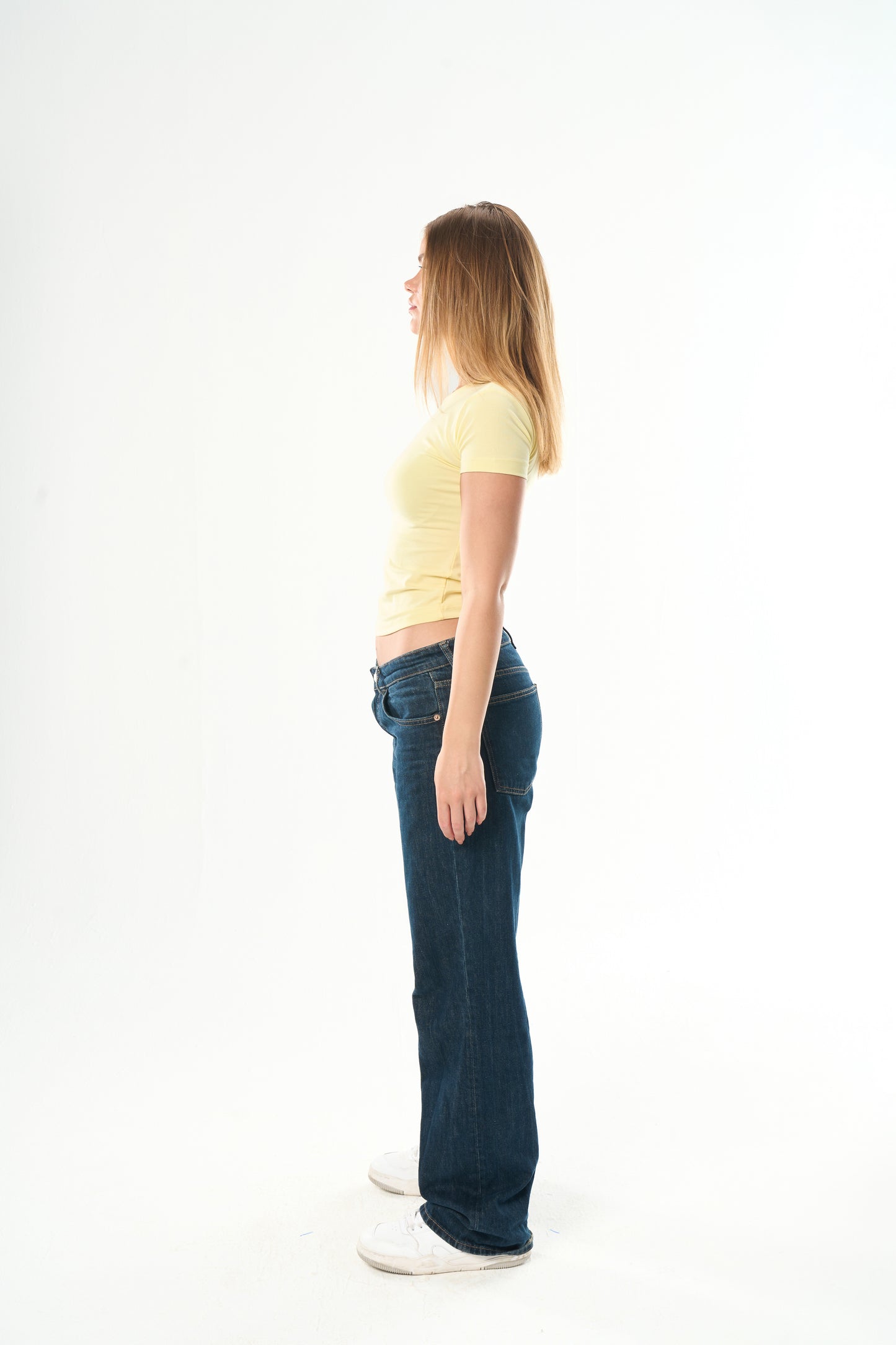 Yellow Round Neck Top