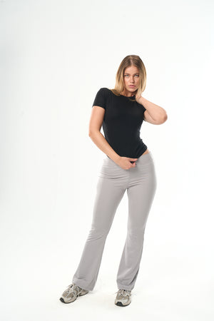 Black Round Neck Top