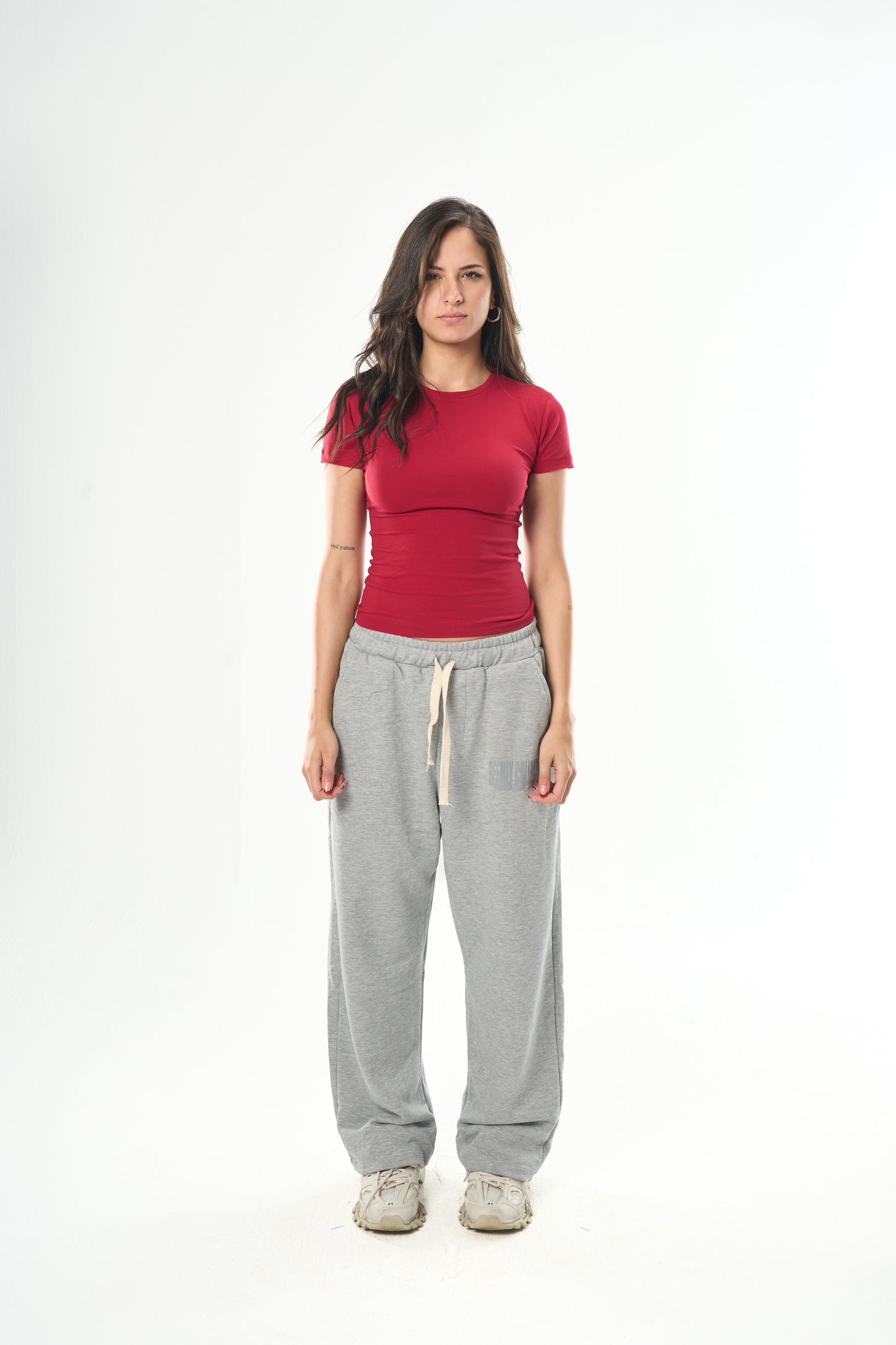 Burgundy Round Neck Top