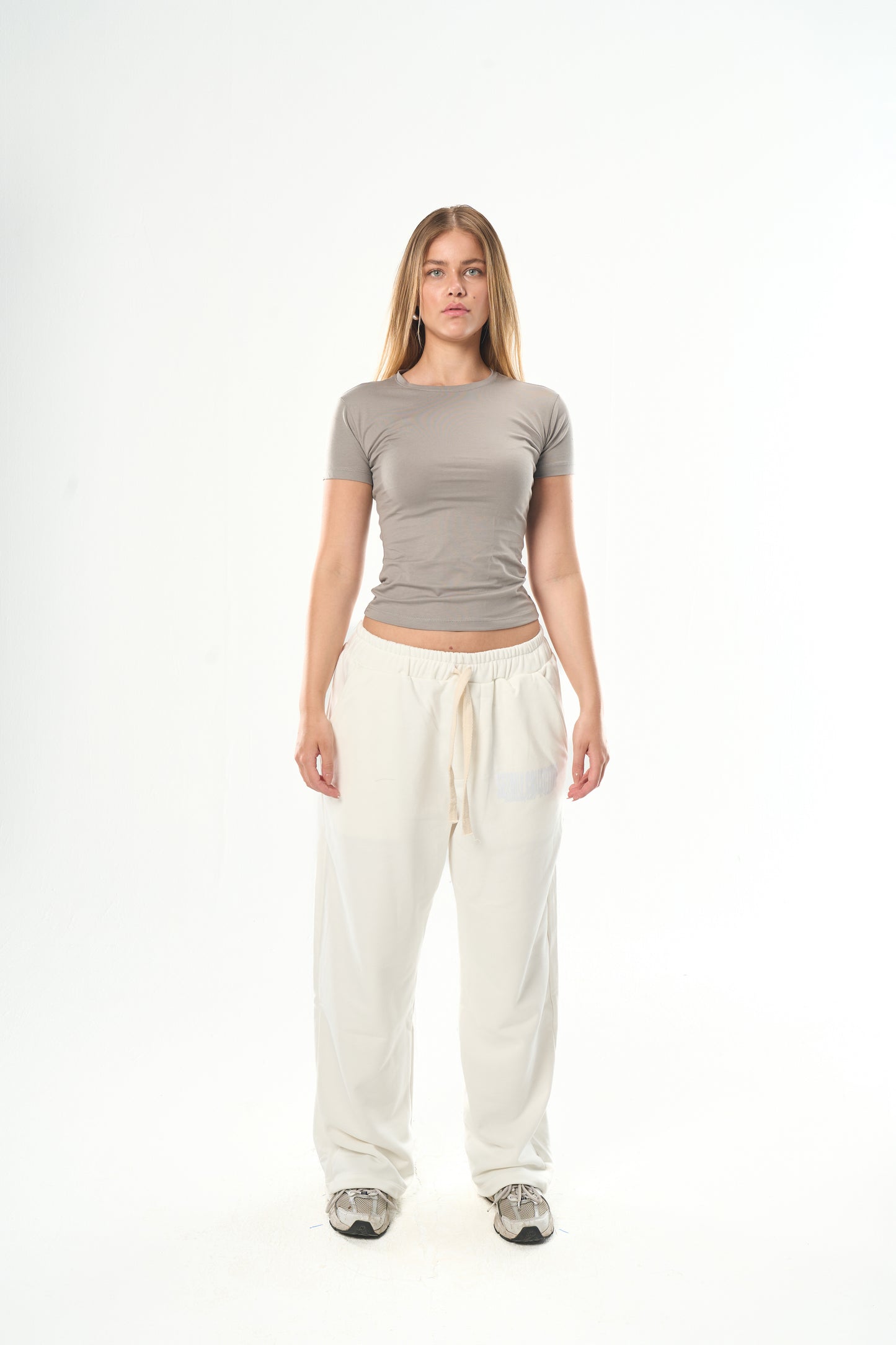 Light Grey Round Neck Top