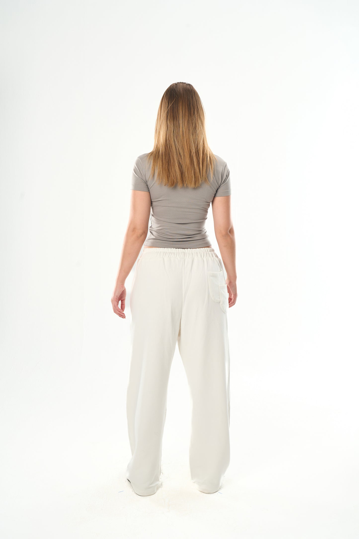 Light Grey Round Neck Top