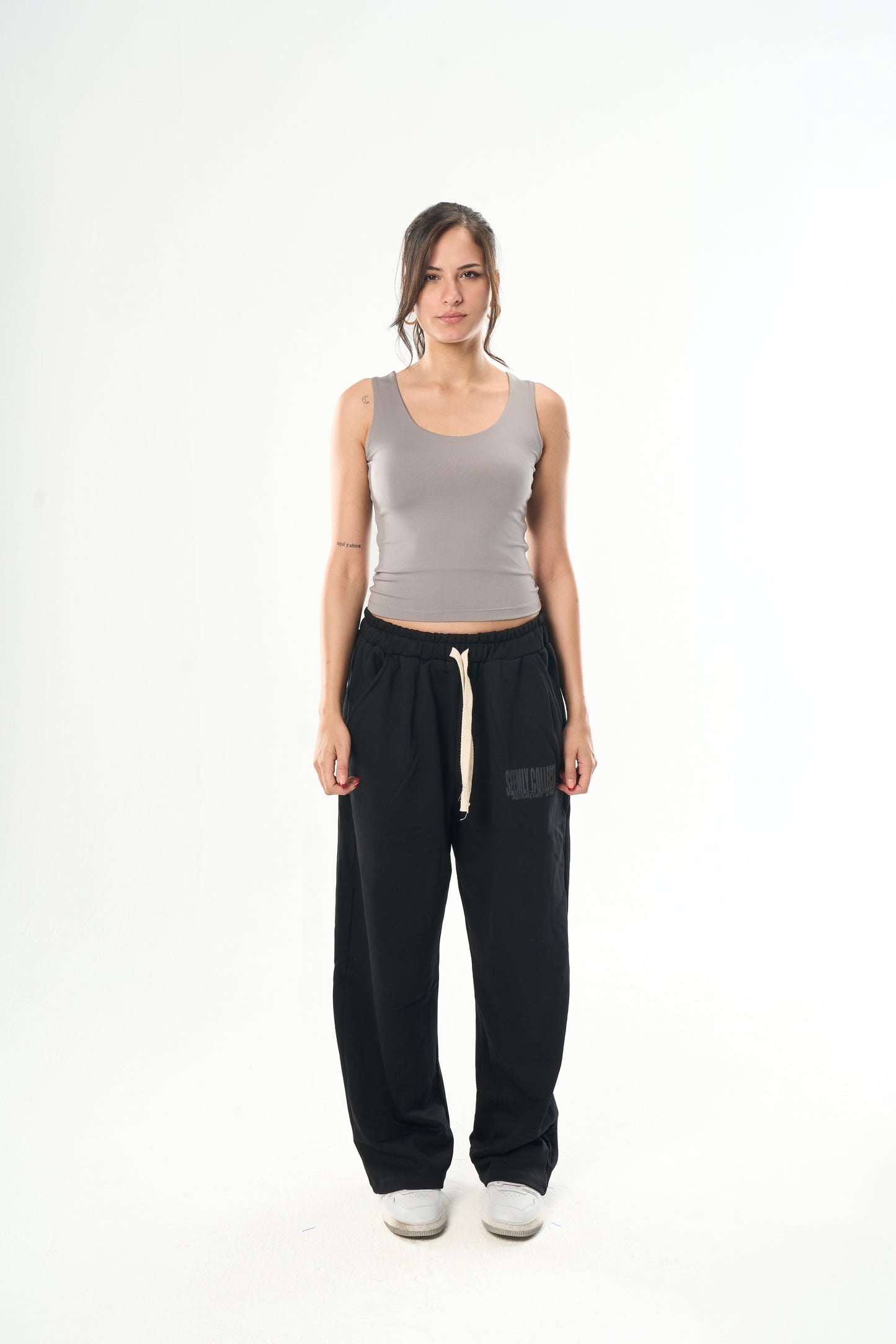 Light Grey Cut Top
