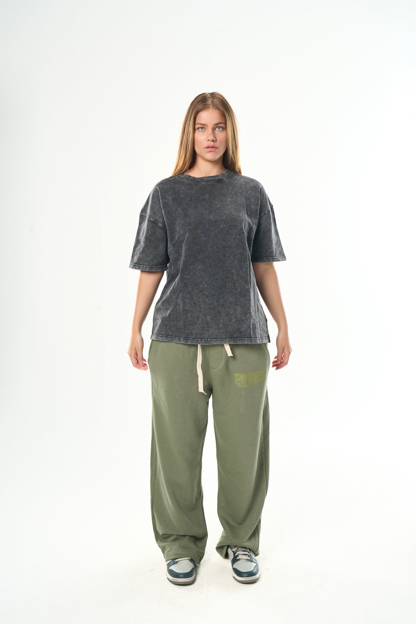 Washed Grey Basic T-Shirt