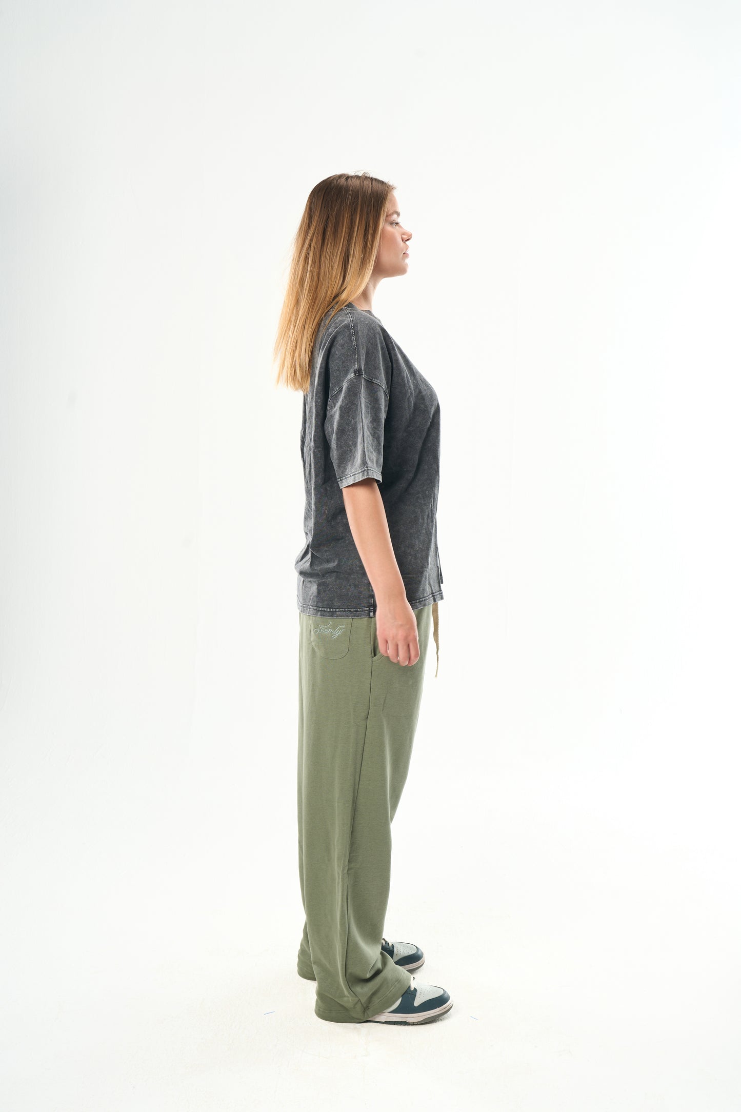 Washed Grey Basic T-Shirt
