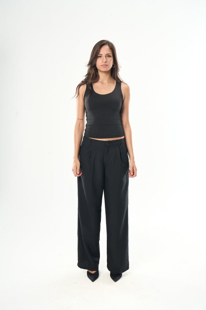 Black Cut Top