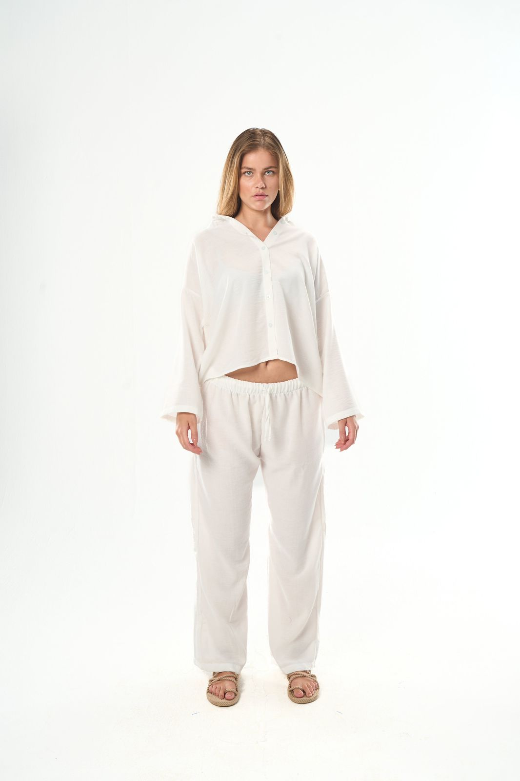 White Women Linen Shirt – Seemly Collective