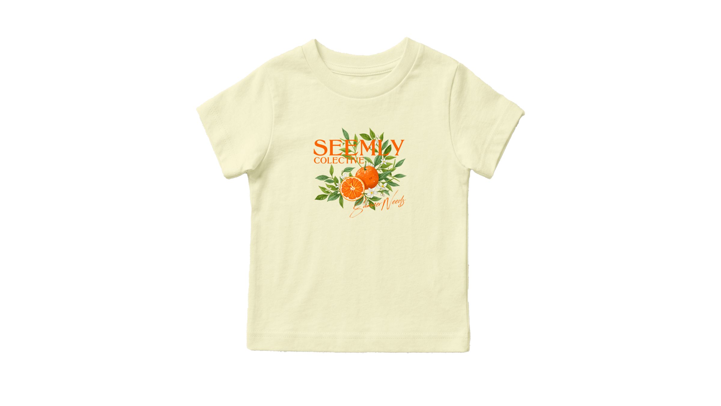 Orange baby tee